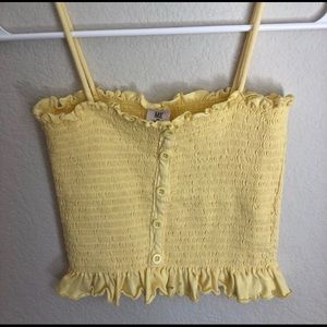 yellow crop top!